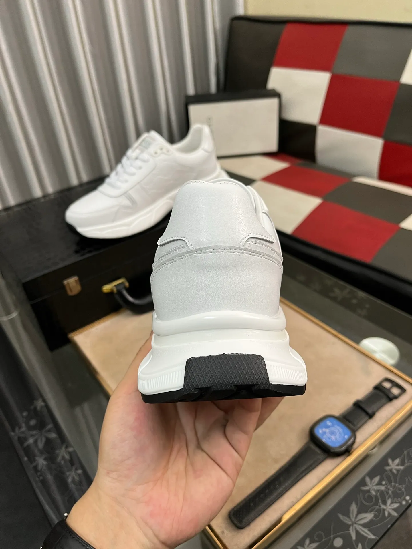 Men's shoes 💰440⌚️⌚️ (GUCCI-Gucci) luxury brand sports and casual shoes, imported original material, sheepskin lining, high-end and comfortable, original outsole is light and wear-resistant! Purely handmade, details determine quality! 38-443️⃣colors available